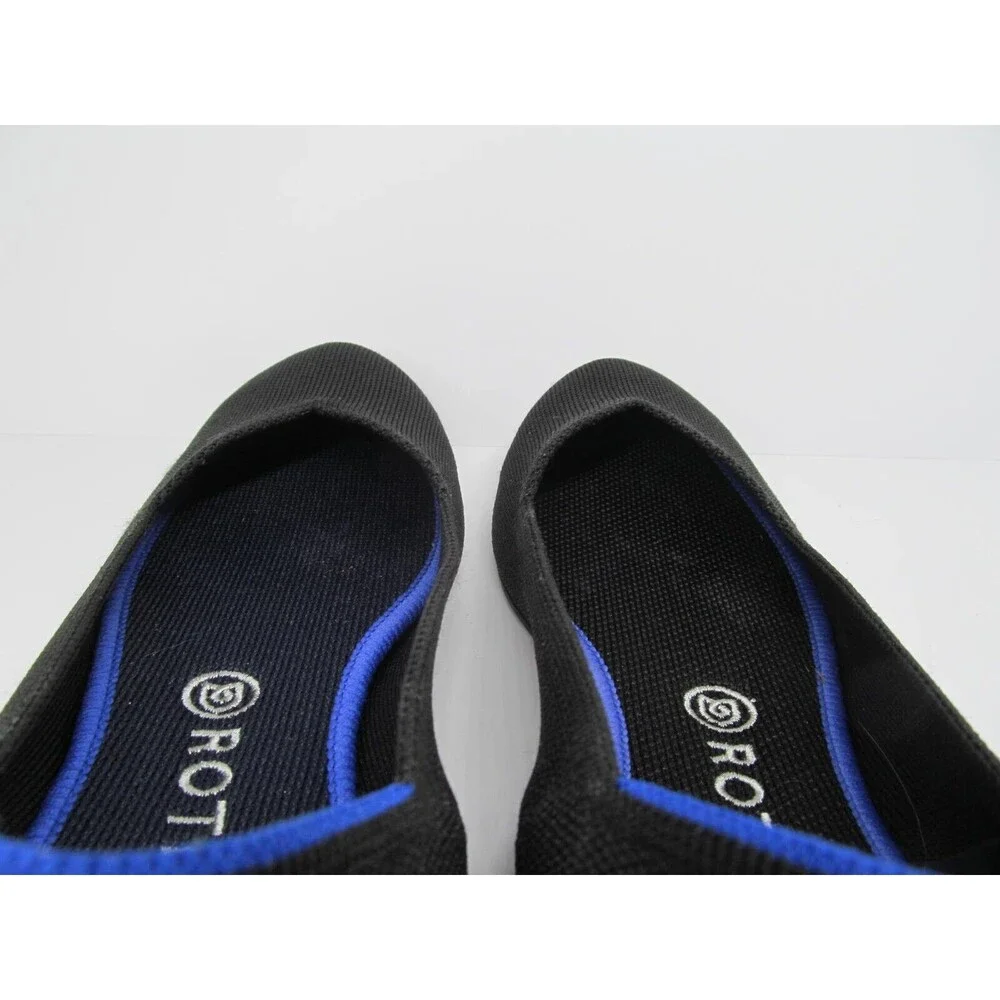Rothy's Womens Black Flat Round Toe Knit Ballet Slip On Loafers Size US 10 - Picture 10 of 16